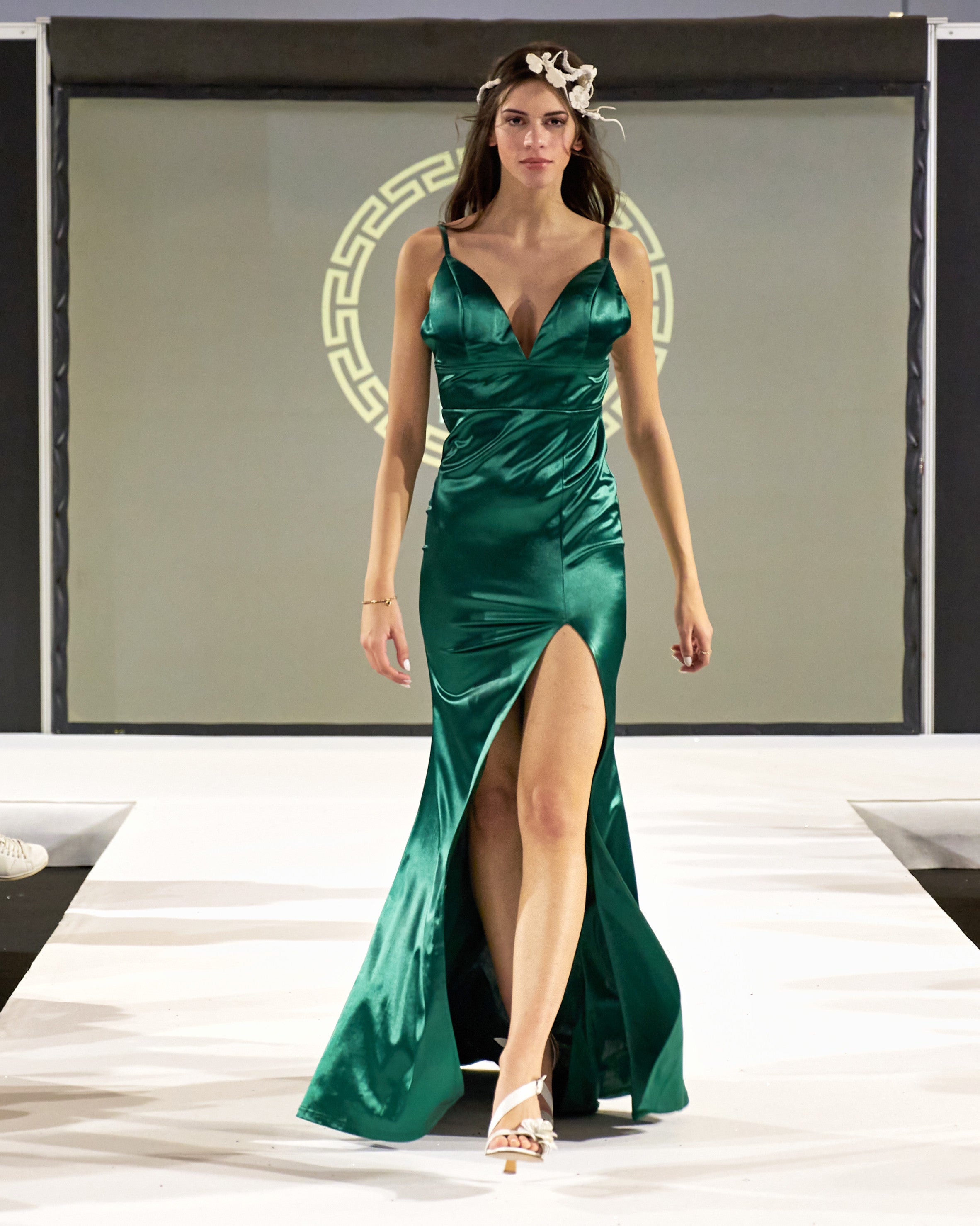 Adelle Mermaid Emerald Dress evening dresses